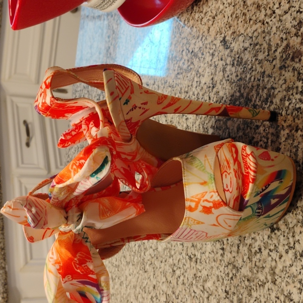 Colorful Platform Heels - Picture 4 of 5